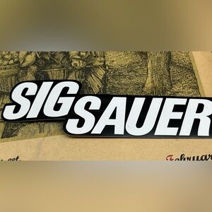 Sig Sauer Firearms Decal- Sticker  NEW RARE